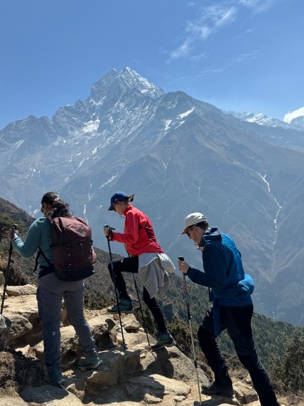 Scenic Trekking Trails with Majestic Mountain Backdrop